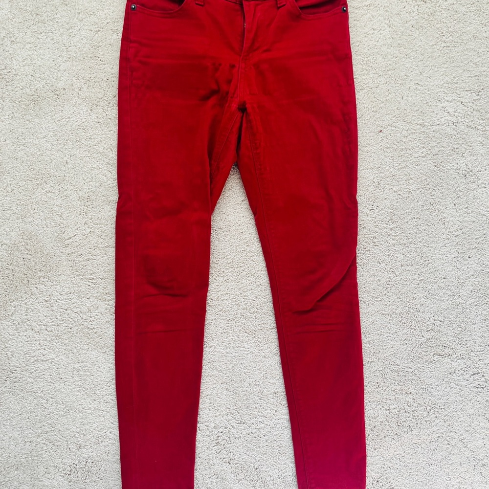 Lucky Brand Red Skinny Jeans